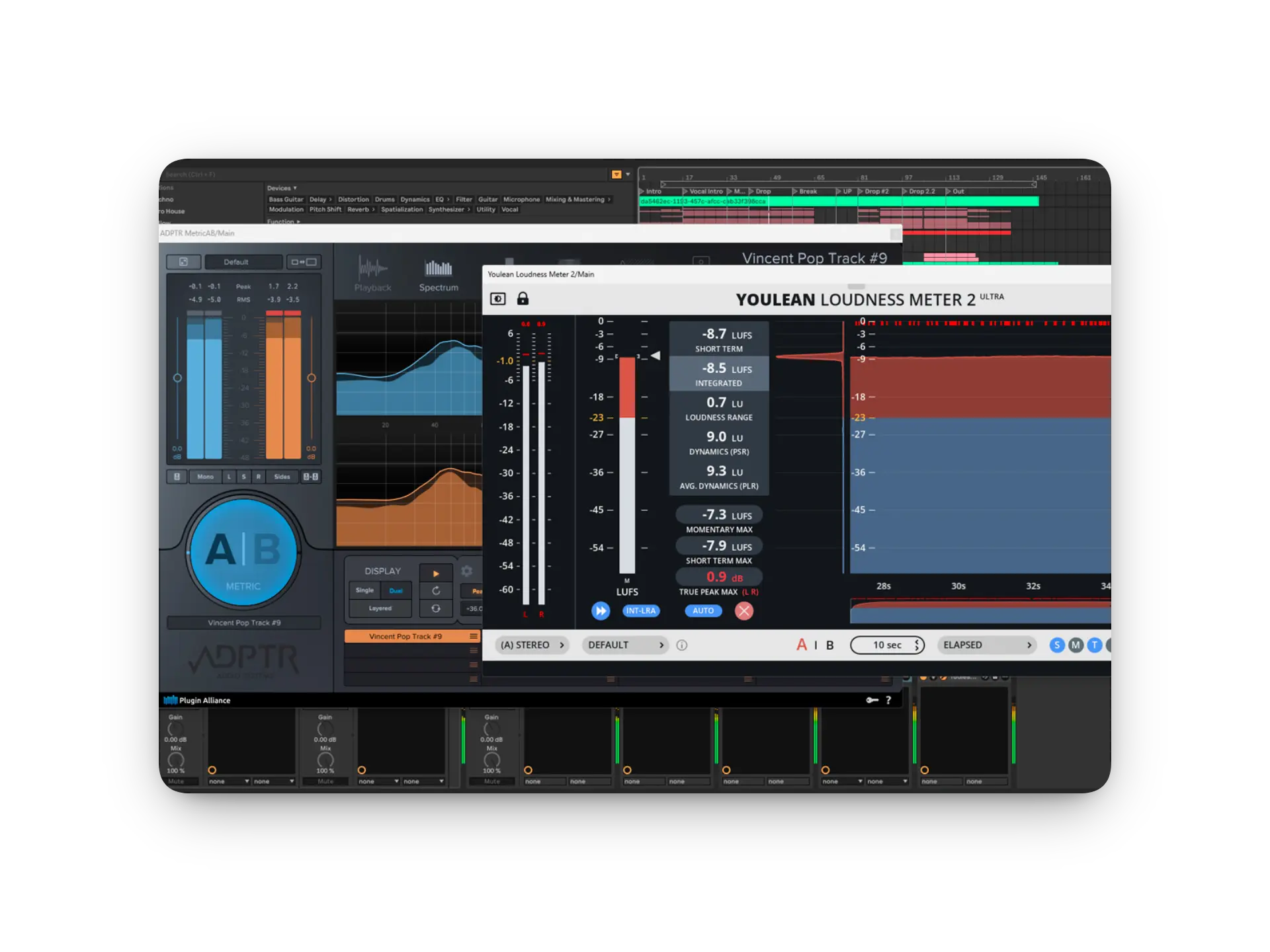 EDM mixing and mastering studio setup